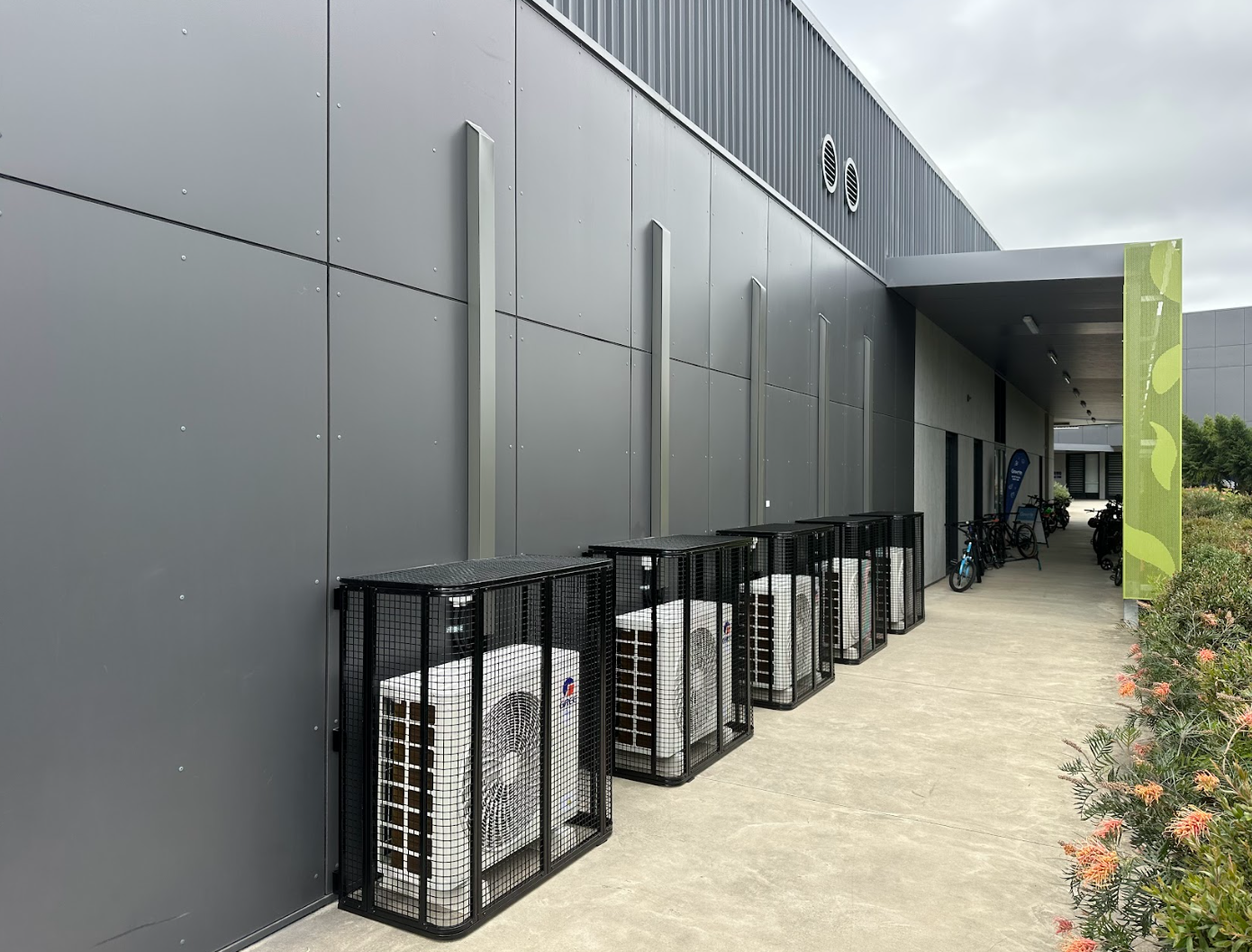 Modern building entrance